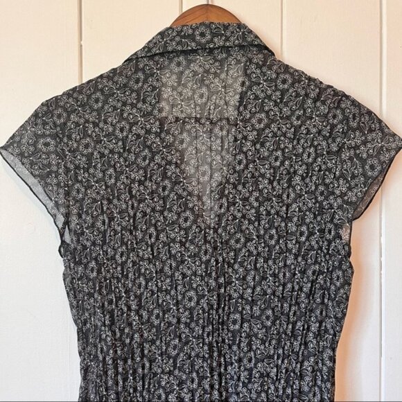 Sash Athentico Femminile Sheer Cap sleeve Blouse. Size Large. - Picture 7 of 7